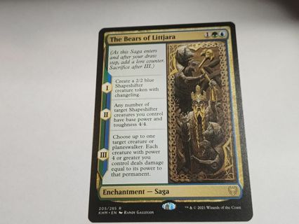 Magic the gathering mtg The Bears of Littjara rare card Kaldheim