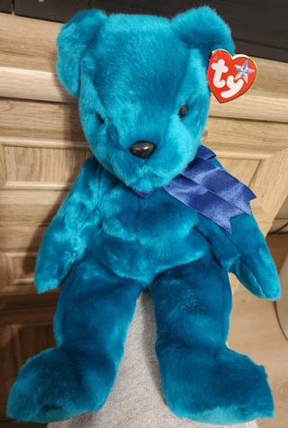 NEW - TY Large Beanie Baby Bear - "Teddy"