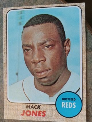 1968 TOPPS MACK JONES CINCINNATI REDS BASEBALL CARD# 353