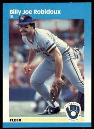 Billy Jo Robidoux 1987 fleer Milwaukee Brewers