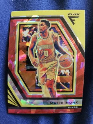 2022-23 Panini Flux Red Cracked Ice Malik Monk