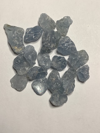 LOT OF SKY BLUE RAW STONES~FREE SHIPPING!