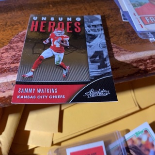 2020 panini absolute unsung heroes Sammy Watkins football card 