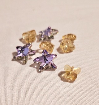 Crystal Stars & Butterflies Beads Charms