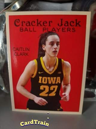 Caitlin Clark RC 2024 Cracker Jack Indiana Fever 2- 1/4" X 3"