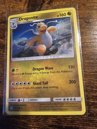 Pokemon Dragonite 96/149 holo rare card