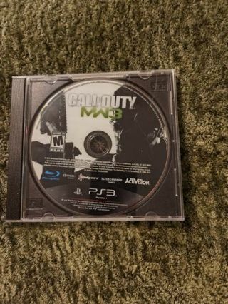 PS3 Call of Duty MW3 game