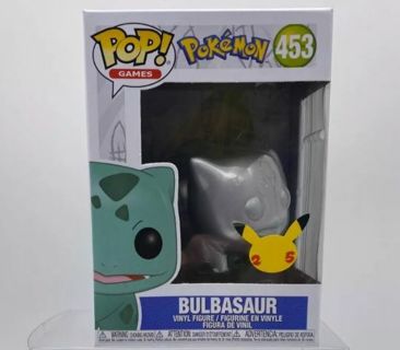 Funko Pop! Vinyl: Pokémon - Bulbasaur (Silver) Metallic) #453 Brand New