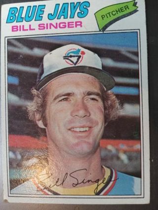 1977 TOPPS BILL SINGER TORONTO BLUE JAYS BASEBALL CARD# 346