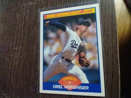 Orel Hershiser Dodgers 89 Score