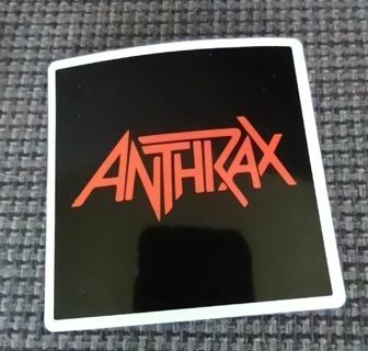 Anthrax heavy metal band sticker for PS4 laptop computer Xbox One hard hat toolbox