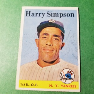 1958 - TOPPS BASEBALL CARD NO. 299 - HARRY SIMPSON - YANKEES