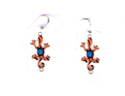 SP EMAMEL GECKO EARRINGS STYLE 11 #2 (PLEASE READ DESCRIPTION) 