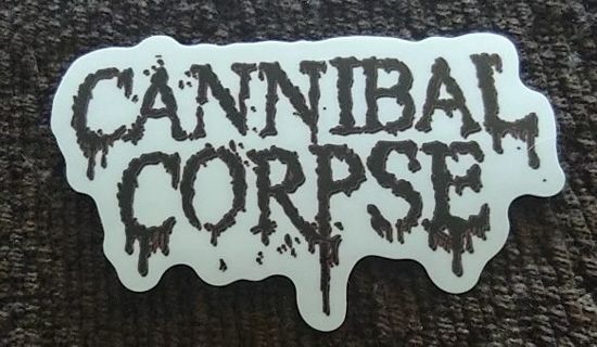 Cannibal corpse band laptop computer sticker Xbox PS4 hard hat toolbox guitar suitcase