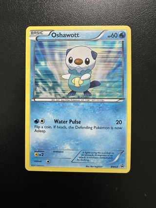 Oshawott Pokemon Black and White #BW03 Promo Holo Lightly Played Card