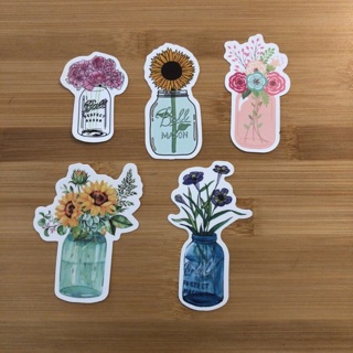 Flowers in Vase Stickers