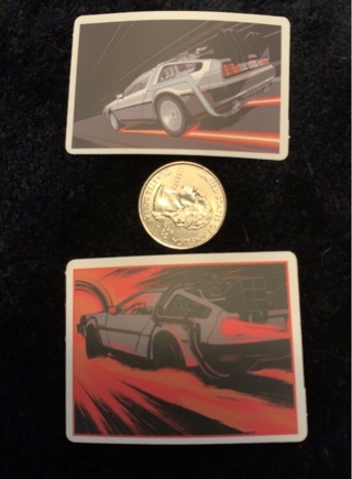 2 New Back to the Future Decal Stickers