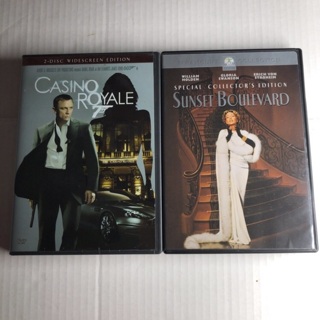 Lot of 2 DVD movies Casino Royal & Sunset Boulevard 