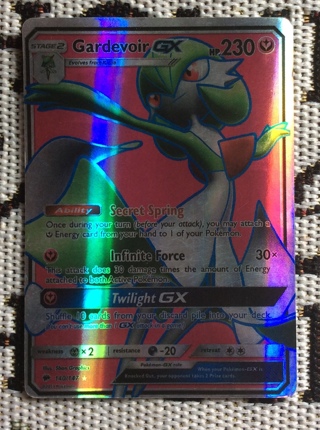 Gardevoir GX holo pokemon card