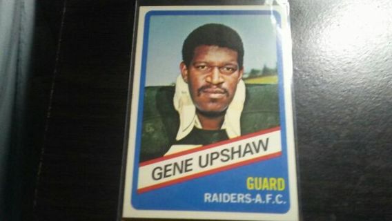 RARE 1976 TOPPS WONDER BREAD ALL STAR SERIES GENE UPSHAW OAKLAND RAIDERS FOOTBALL CARD# 9