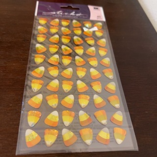 Sticko dimensional Halloween candy corn stickers