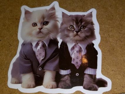 Cat new one big vinyl lap top sticker no refunds regular mail very nice quality