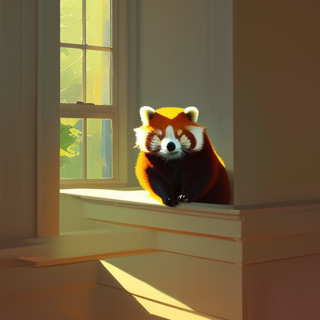 Listia Digital Collectible: A Red Panda Looking In