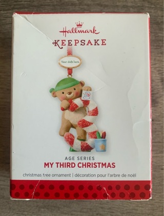 Hallmark Keepsake Age Series My Third Christmas Ornament 2013