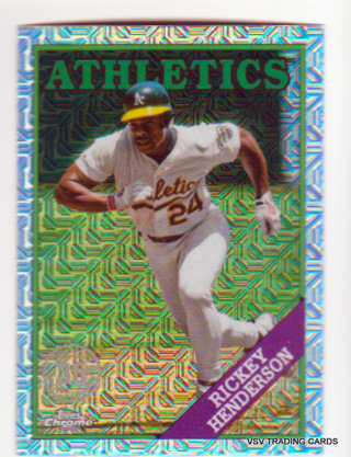 Rickey Henderson, 2023 Topps Silver Pack Mojo Card #T88C-8, Oakland Athletics, (LB10)