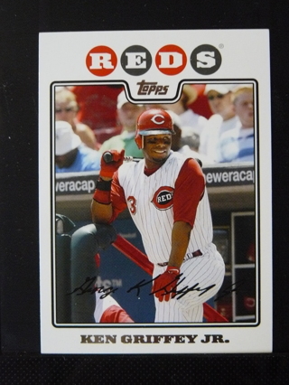 2008 Topps Team Set Variation #CIN2 Ken Griffey Jr. (Cincinnati Reds)