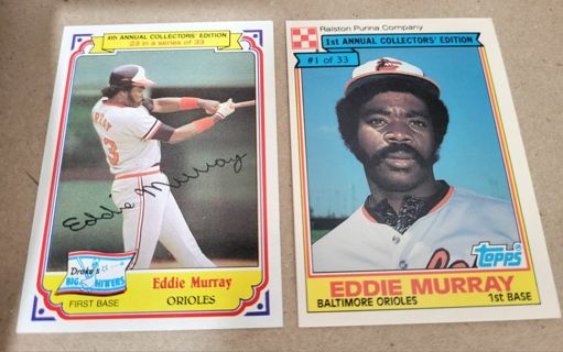 1984 Topps Odd Ball Sets Eddie Murray Cards Baltimore Orioles