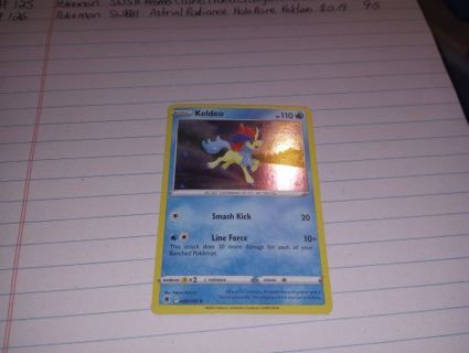 POKEMON SWSH- ASTRIAL RADIANCE HOLO RARE KELDEO #126