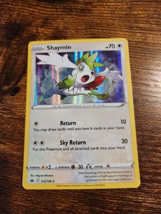 Pokemon Shaymin holo rare 123/198