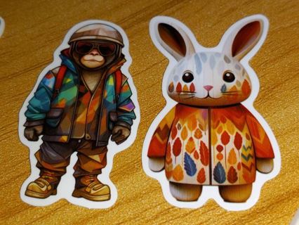 Cute 2 vinyl one sticker no refunds regular mail only win 2 or more get bonus