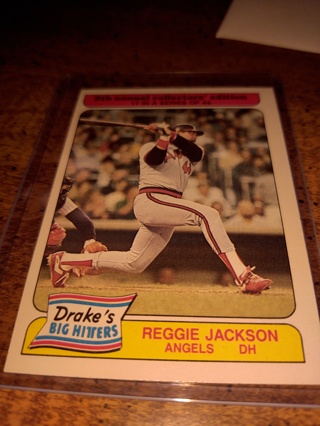 Men's 1980s Drake's limited baseball cards Reggie Jackson