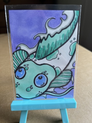 Koi original drawing aceo 