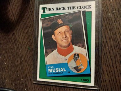 Stan Musial Turn Back The Clock Topps 1988