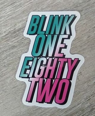 Blink-182 band laptop computer sticker PS4 Xbox toolbox water bottle cooler diary