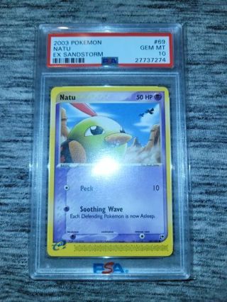 2003 Natu 69/100 EX sandstorm psa 10