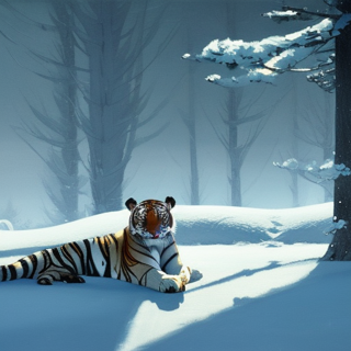 Listia Digital Collectible: Tiger Relaxing