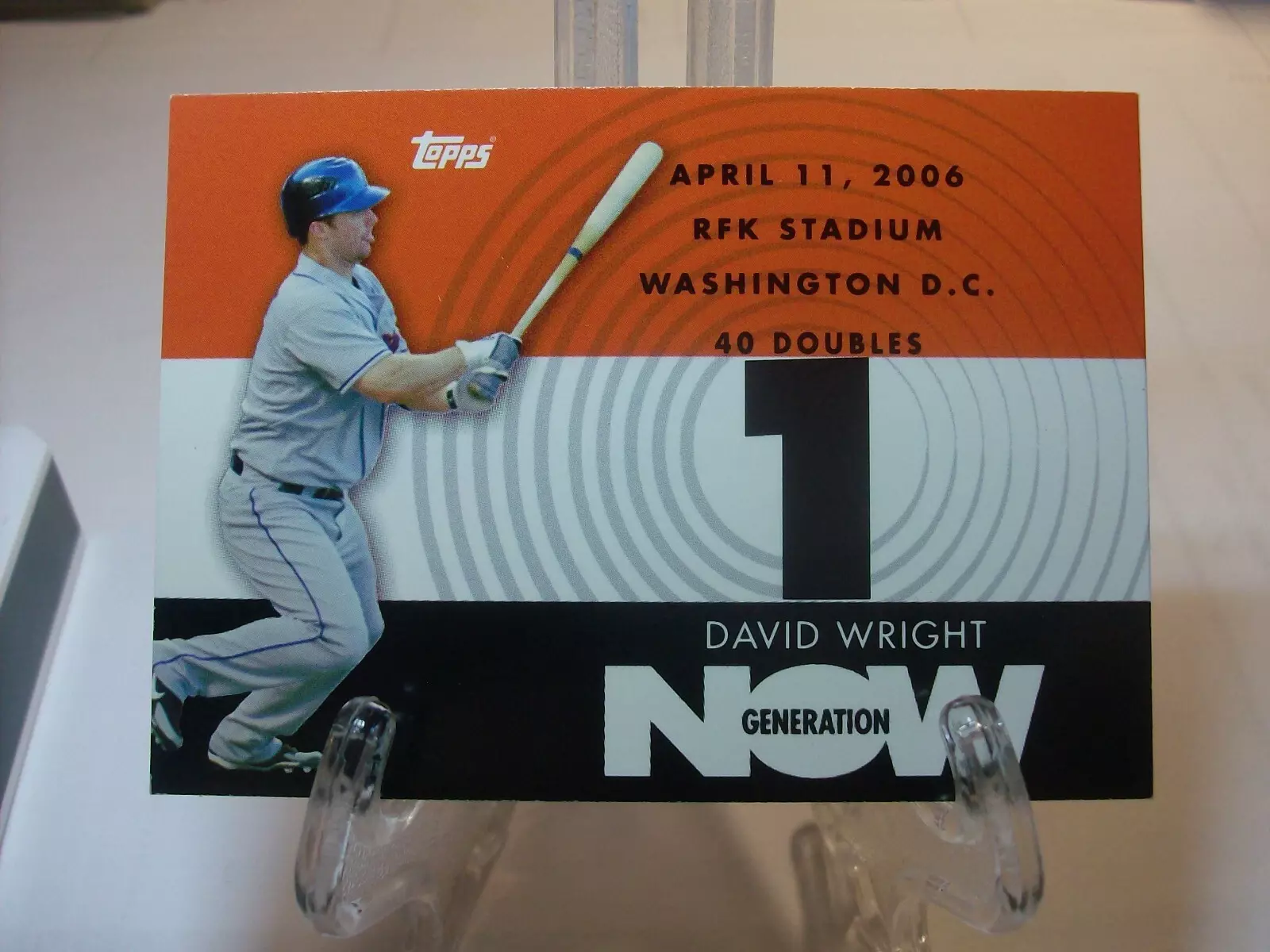 FREE: David Wright - 2007 Topps Generation Now #GN147 - Mets star - MINT CARD