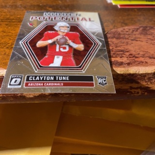 2023 panini donruss optic hidden potential Clayton tune rookie football card 