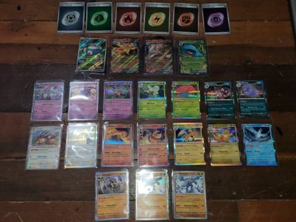 New Pokemon 151 RARE card lot. 27 cards, no dupes