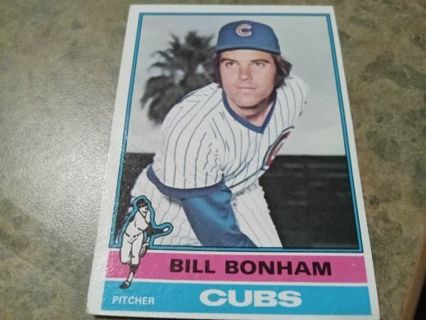 1976 TOPPS BILL BONHAM CHICAGO CUBS BASEBALL CARD# 151