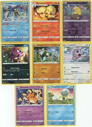 Awesome Set of 8 Pokemon Cards w/Stage 2 Foil, Stage 1 Card & Basic Foil!
