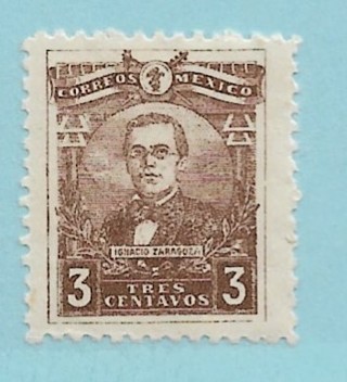 1915 Mexico Sc508 3c Ignacio Zaragoza MH