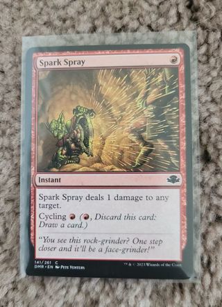 Magic the Gathering Dominaria Remastered Spark Spray card New in Sleeve