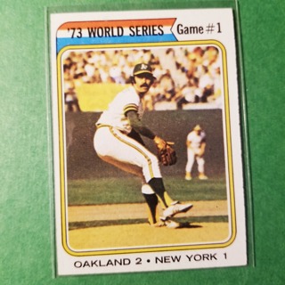 1974 - TOPPS BASEBALL CARD NO. 472 -  WORLD SERIES GAME #1 - NRMT+