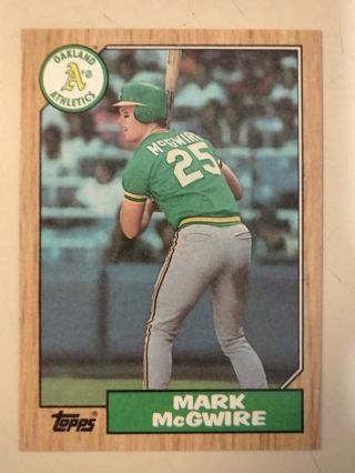 1987 mark McGuire card