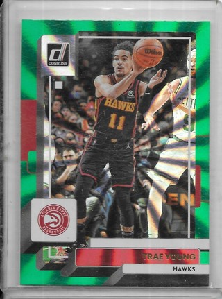 trae Young 2022-23 Donruss Holo Green Laser #59